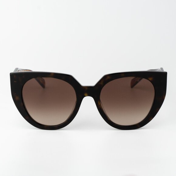 Prada Women Sunglasses Havana Brown Gradient Cat Eye PR14WS 2AU6S1 BRAND NEW - Picture 3 of 11